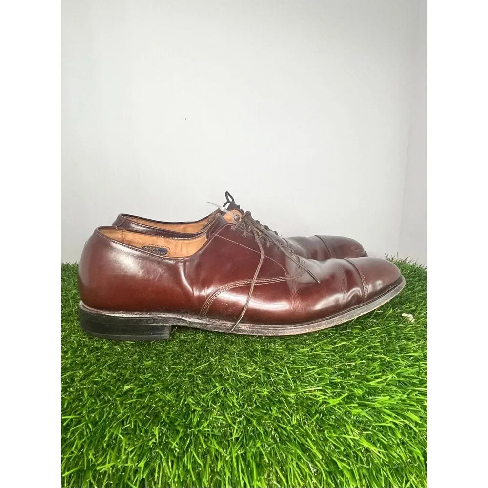 Allen Edmonds Park Avenue Cap Toe Oxfords Men’s 12 A Narrow Brown Leather Dress